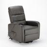 Poltrona reclinabile relax elettrica con alzapersona in similpelle Elizabeth Design