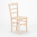 Sedie in legno massello classiche rustiche ristorante bar cucina colorata Paesana Wood 