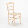 Sedie in legno massello classiche rustiche ristorante bar cucina colorata Paesana Wood 
