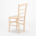 Sedie in legno massello classiche rustiche ristorante bar cucina colorata Paesana Wood 