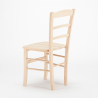 Sedie in legno massello classiche rustiche ristorante bar cucina colorata Paesana Wood 