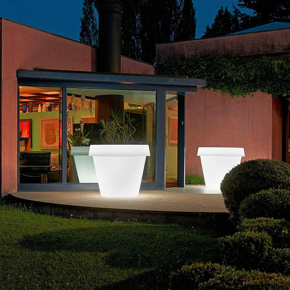 Vaso luminoso per piante design Big Gio Light Slide grande