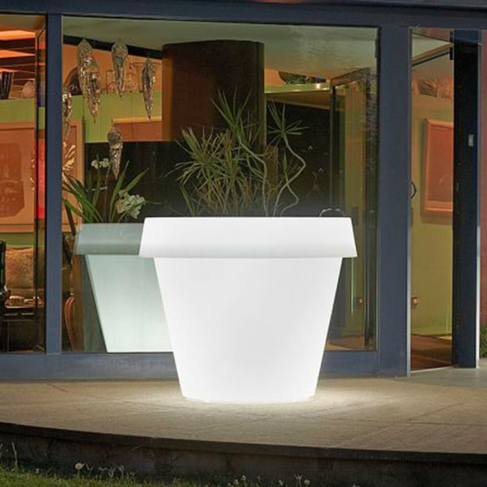 Vaso per piante grande luminoso design Gio Tondo Slide