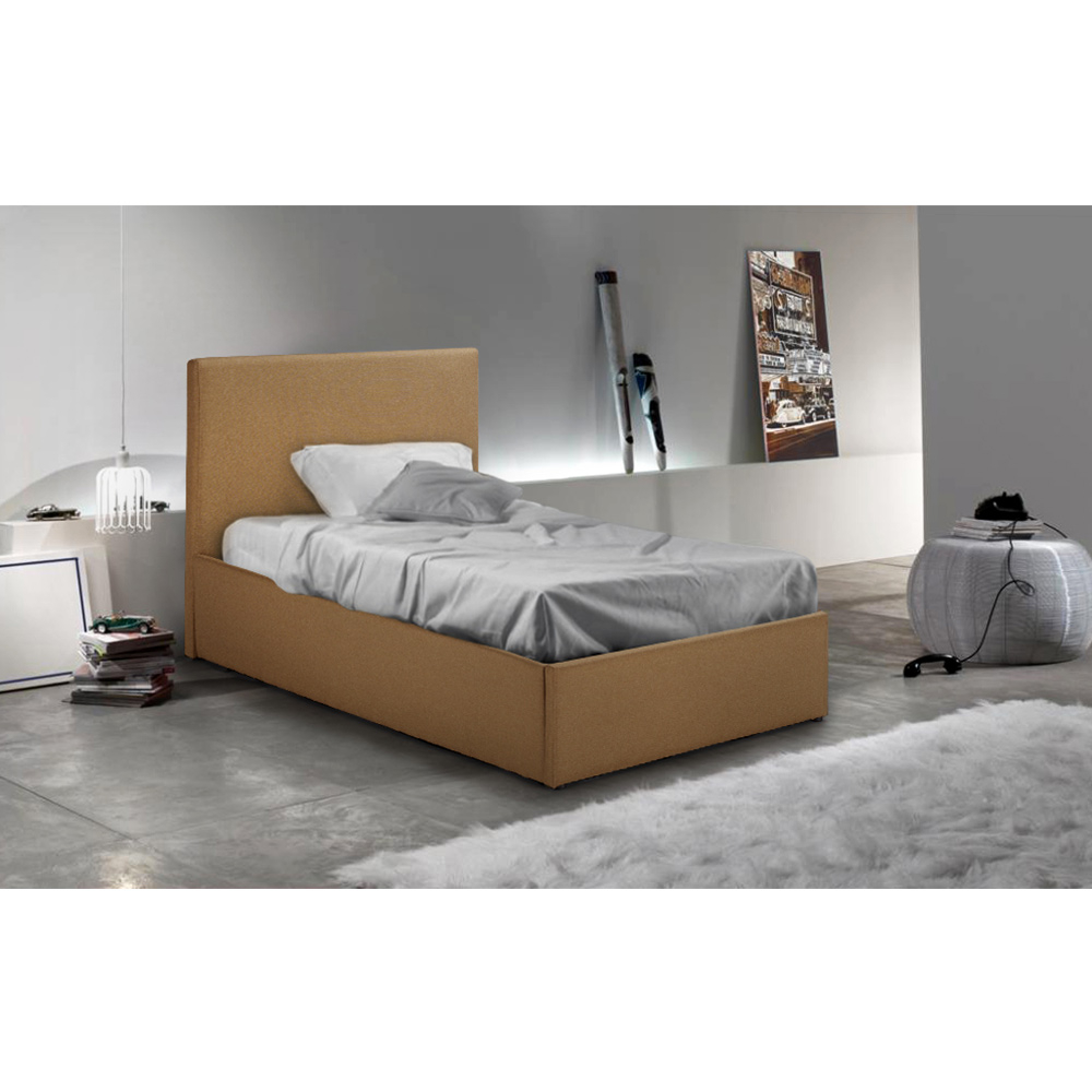 Letto singolo 1 piazza con rete e contenitore 80x190 Basel Twin