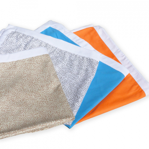 Teli mare microfibra lettino colorati tasche asciugamani spiaggia 4 pezzi Promozione