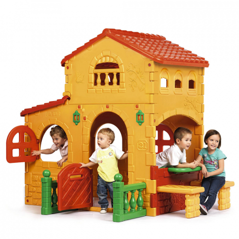 Casetta da gioco in plastica per bambini Grande Villa Feber