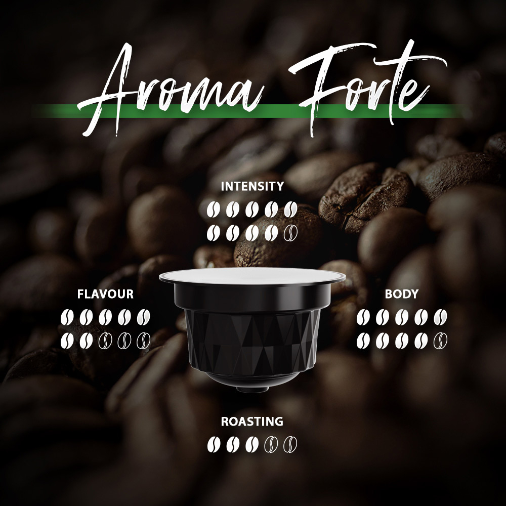 128 Capsule caffè compatibili dolce gusto miscela Aroma Forte