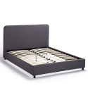 Letto francese una piazza e mezza in tessuto con rete 120x190 Zurich Saldi