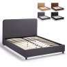 Letto francese una piazza e mezza in tessuto con rete 120x190 Zurich Vendita