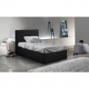 Letto singolo 1 piazza con rete e contenitore 80x190 Basel Twin 