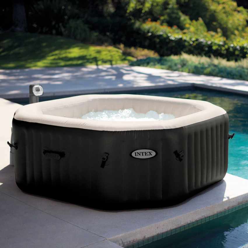 Idromassaggio gonfiabile Intex 28454 Jet Bubble spa rettangolare clorinatore 201x71 Promozione