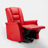 Poltrona relax reclinabile sistema alzapersona in similpelle design Joanna Fix Saldi