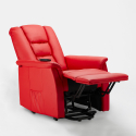 Poltrona relax reclinabile sistema alzapersona in similpelle design Joanna Fix Sconti