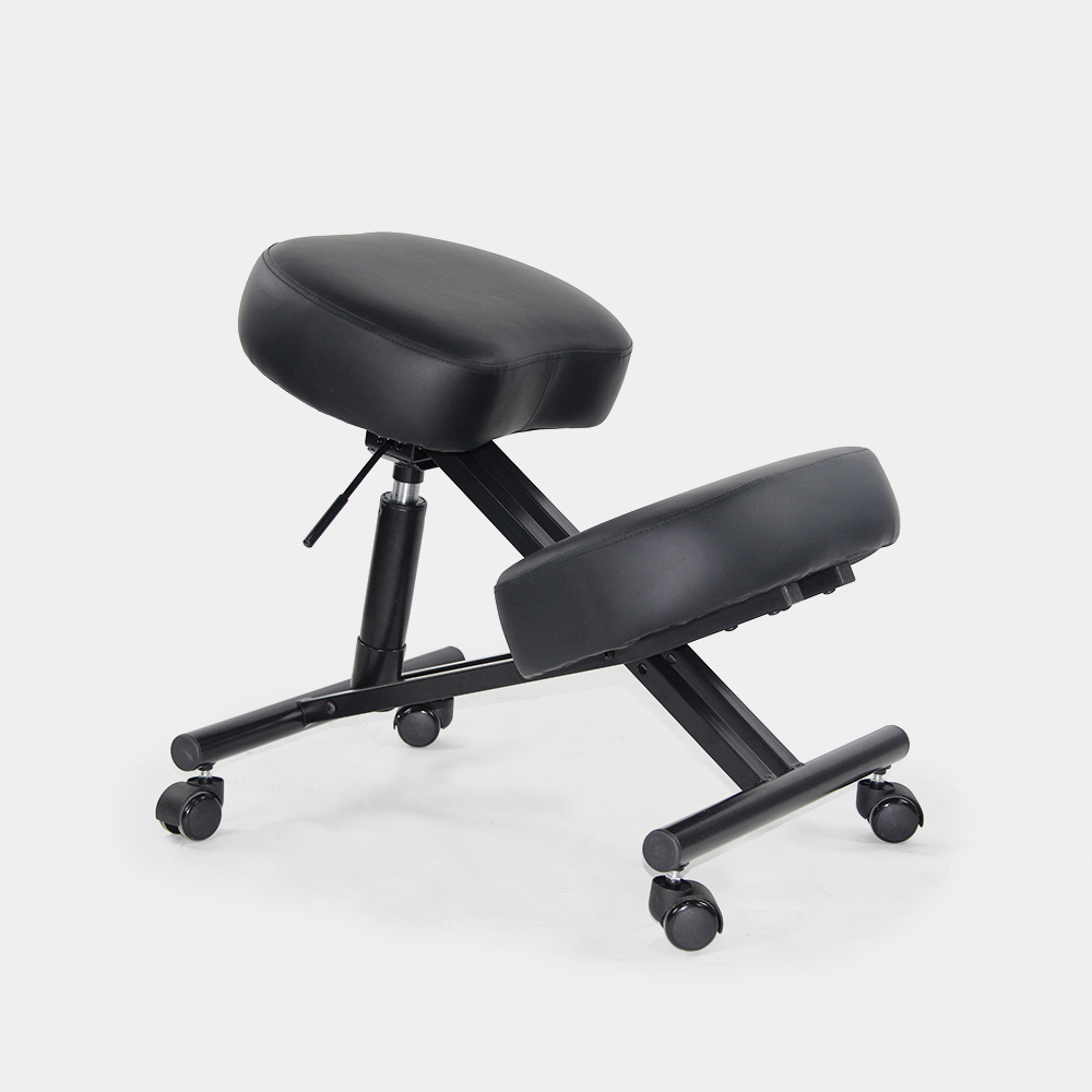 Sedia ergonomica posturale sgabello svedese metallo similpelle Balancesteel Lux