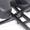 Sedia ortopedica sgabello svedese metallo ergonomica similpelle Balancesteel Lux
