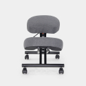 Sedia ergonomica posturale sgabello svedese tessuto Balancesteel Lux 