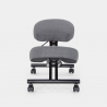 Sedia ergonomica posturale sgabello svedese tessuto Balancesteel Lux 