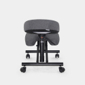 Sedia ergonomica posturale sgabello svedese tessuto Balancesteel Lux 