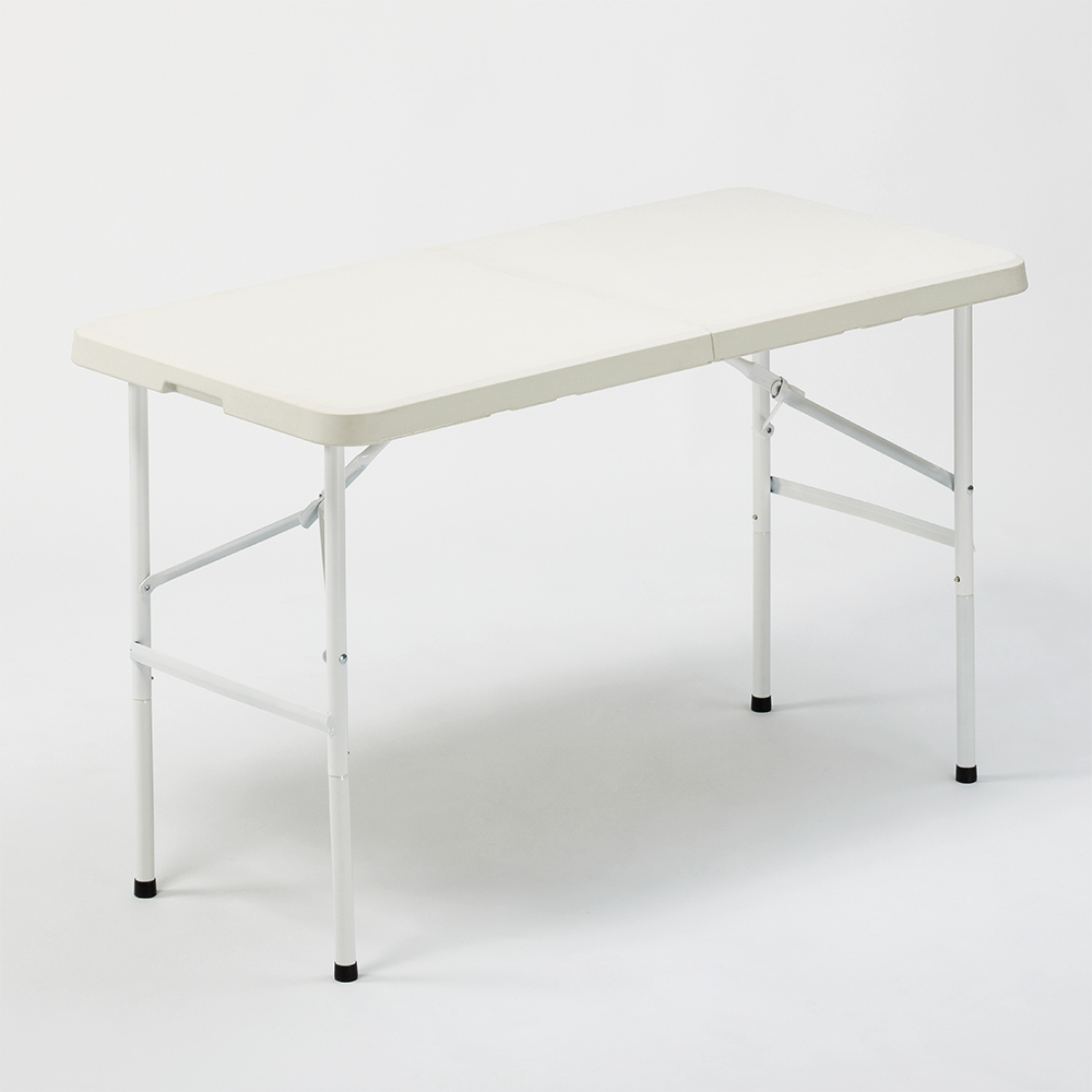 Tavolo pieghevole 122x60 da giardino e campeggio rettangolare Pelvoux