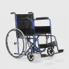 Sedia a rotelle pieghevole disabili anziani acciaio 15 kg Violet Scelta