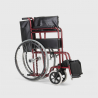 Sedia a rotelle pieghevole disabili anziani acciaio 15 kg Violet 