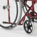 Sedia a rotelle pieghevole disabili anziani acciaio 15 kg Violet 