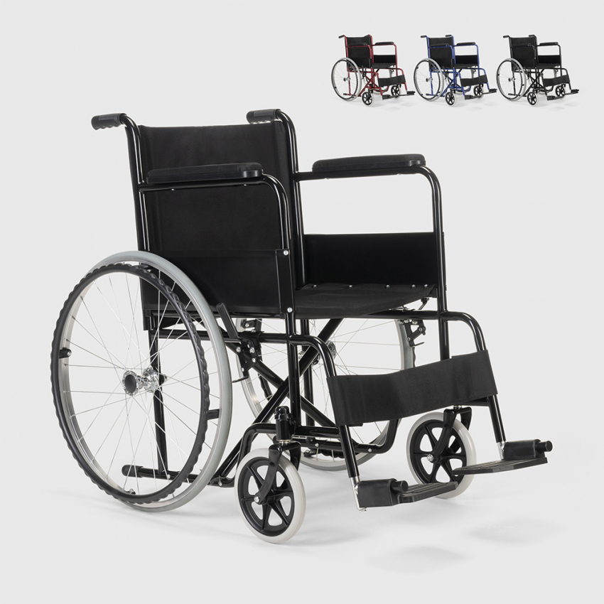 Sedia a rotelle carrozzina pieghevole 15 kg disabili e anziani Lily Offerta Sedia a rotelle carrozzina pieghevole 15 kg disabili e anziani Lily Offerta