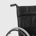 Sedia a rotelle pieghevole anziani con poggiagambe acciaio 15 kg Peony Misure
