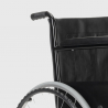 Sedia a rotelle pieghevole anziani con poggiagambe acciaio 15 kg Peony Misure