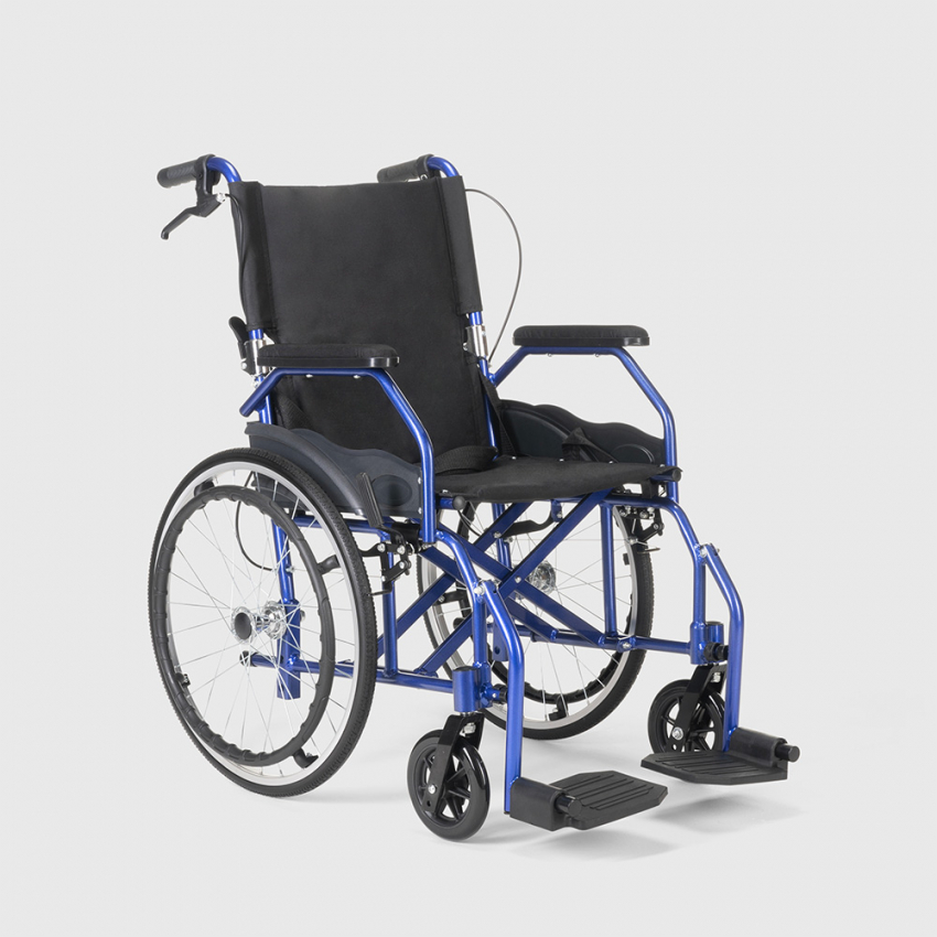 Dasy sedia a rotelle alluminio carrozzina pieghevole leggera anziani