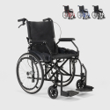 Sedia a rotelle alluminio carrozzina pieghevole leggera anziani Dasy Offerta