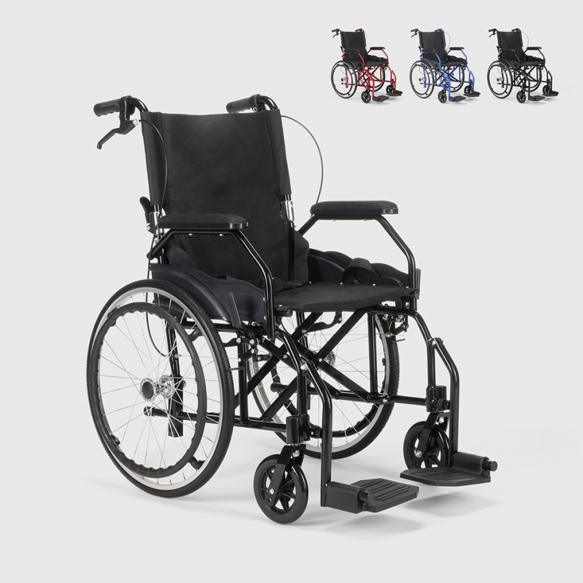 Sedia a rotelle alluminio carrozzina pieghevole leggera anziani Dasy Offerta Sedia a rotelle alluminio carrozzina pieghevole leggera anziani Dasy Offerta