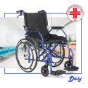 Sedia a rotelle carrozzina pieghevole in tessuto con freni disabili e anziani Dasy