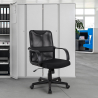 Sedia poltrona ufficio ergonomica moderna tessuto traspirante Losail Vendita