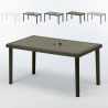 Tavolo Poly rattan rettangolare 150x90 Grand Soleil Boheme Stock
