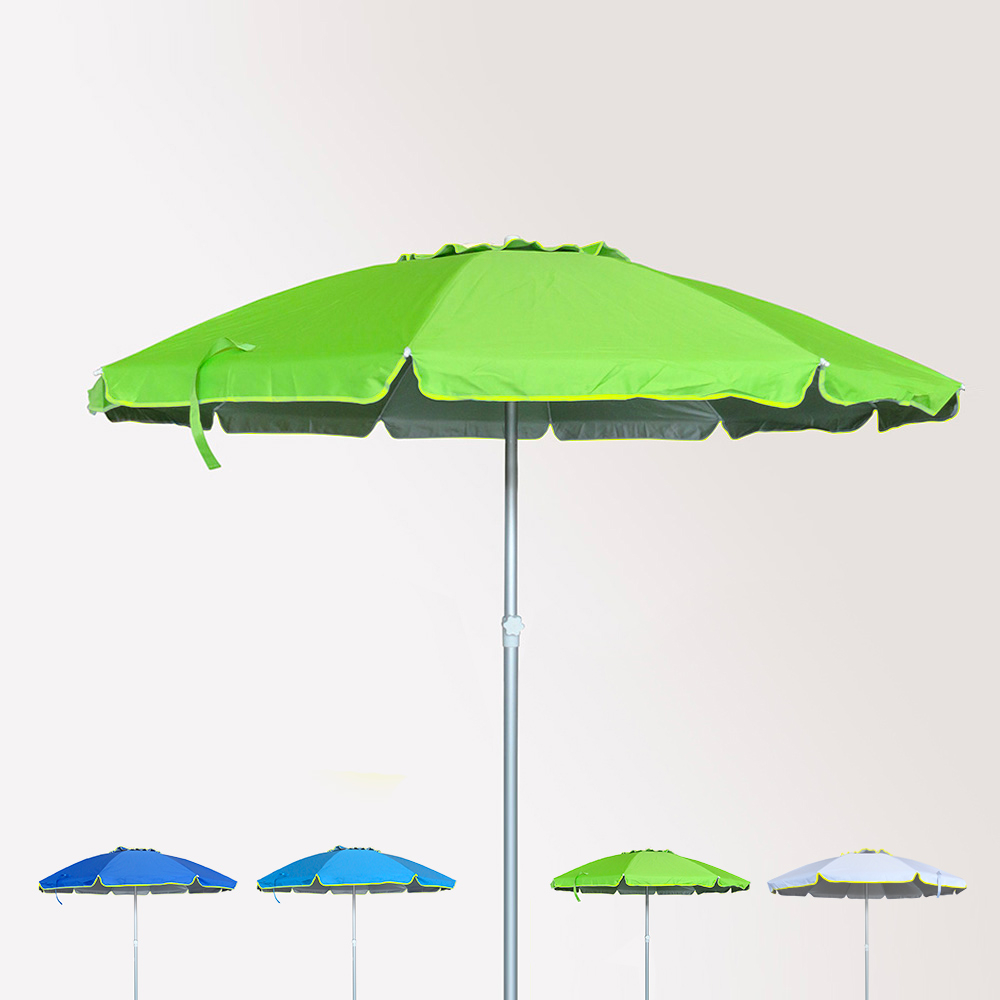 Grande ombrellone da spiaggia antivento, UPF 50+, ombrellone da
