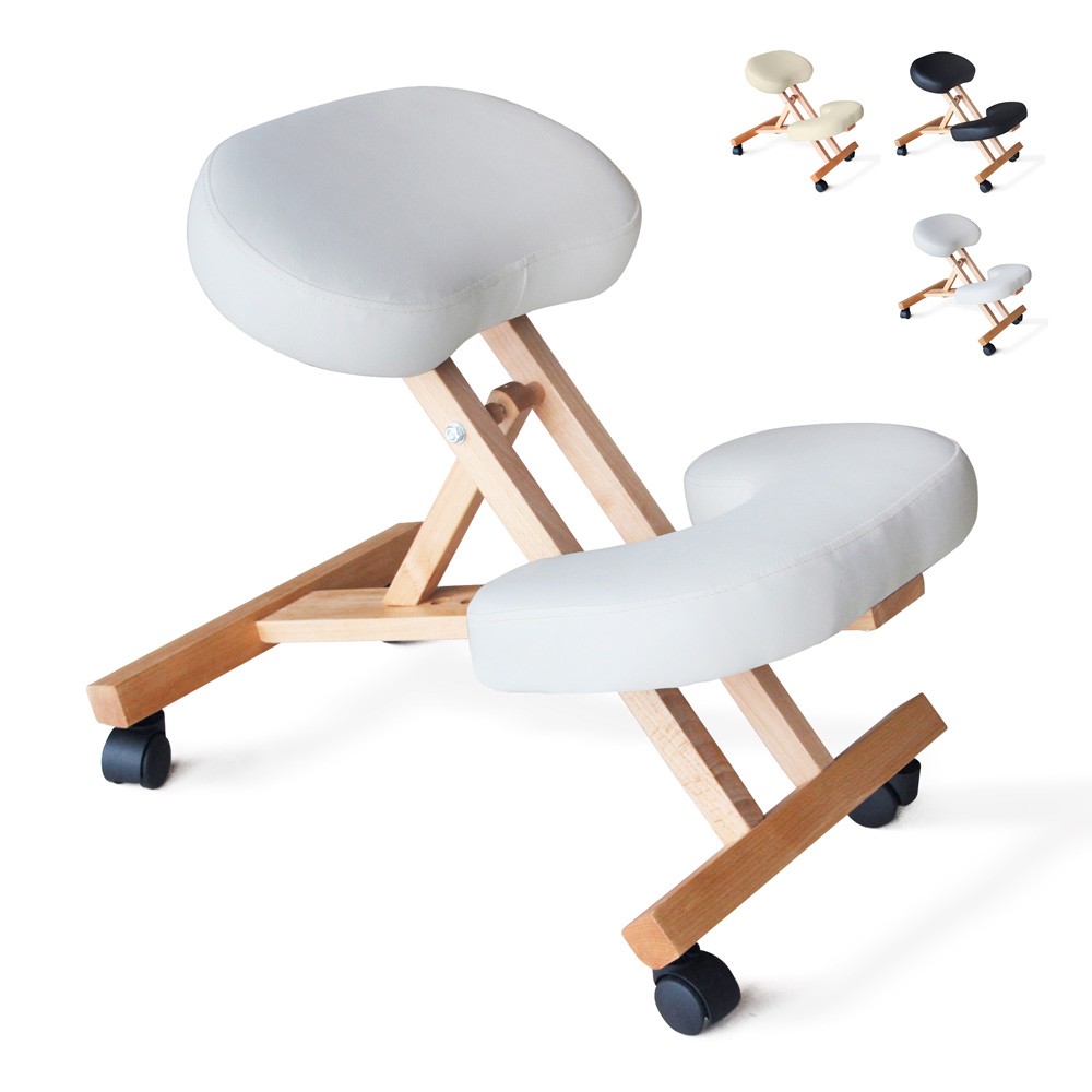 Sedia ergonomica posturale sgabello svedese legno ufficio Balancewood
