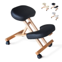 Sedia ergonomica posturale sgabello svedese legno ufficio Balancewood Misure
