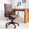 Poltrona ufficio elegante sedia ecopelle ergonomica LineAR Vendita
