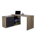 Scrivania angolare 150x120cm design moderno legno studio ufficio Alameda