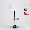 Sgabello per bar e cucina acciaio cromato San José Design Moderno Sconti