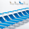 Stock 20 Lettini da Spiaggia Prendisole in Alluminio con Tettuccio Nettuno Saldi