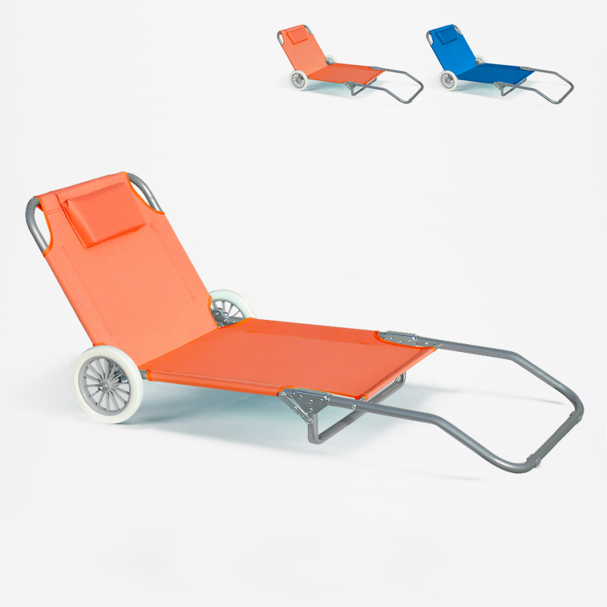 Lettino spiaggia mare portatile acciaio con ruote brandina Banana Catalogo Lettino spiaggia mare portatile acciaio con ruote brandina Banana Catalogo