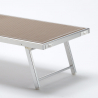 Lettino spiaggia mare prendisole in alluminio Santorini Limited Edition 