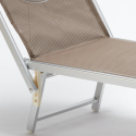 Stock 20 Lettini spiaggia mare prendisole alluminio Santorini Limited Edition 