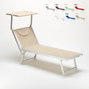Lettino spiaggia mare prendisole professionale alluminio Santorini Promozione