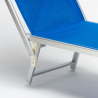 Lettino spiaggia mare prendisole professionale alluminio Santorini 