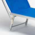 4 Lettini spiaggia mare professionali alluminio Santorini 