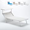 Lettino spiaggia mare in alluminio Grande Italia XL professionale 
