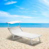 20 Lettini spiaggia mare professionali grandi in alluminio Italia Xl stock Vendita